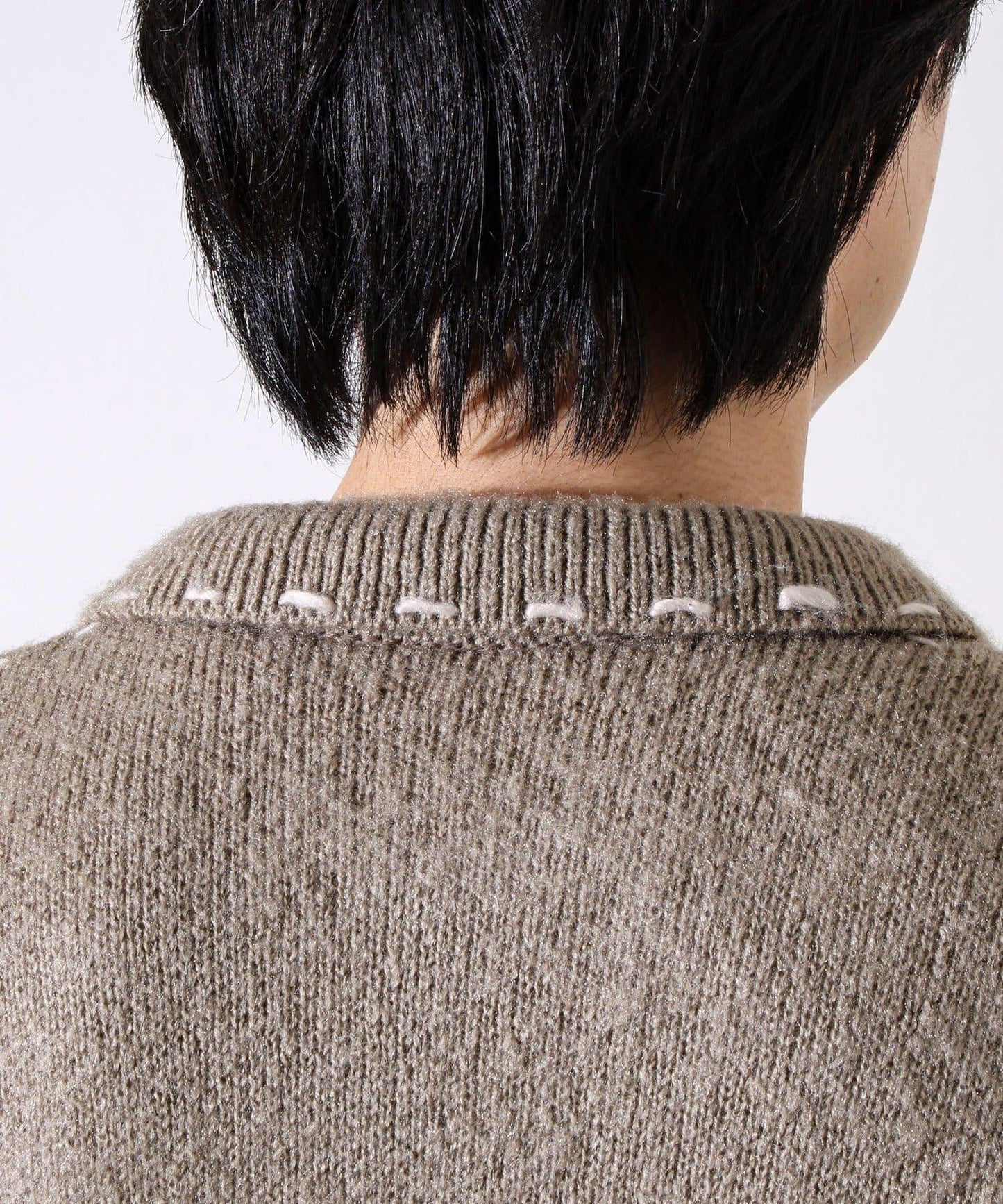 【男女同款】手工縫線針織夾克