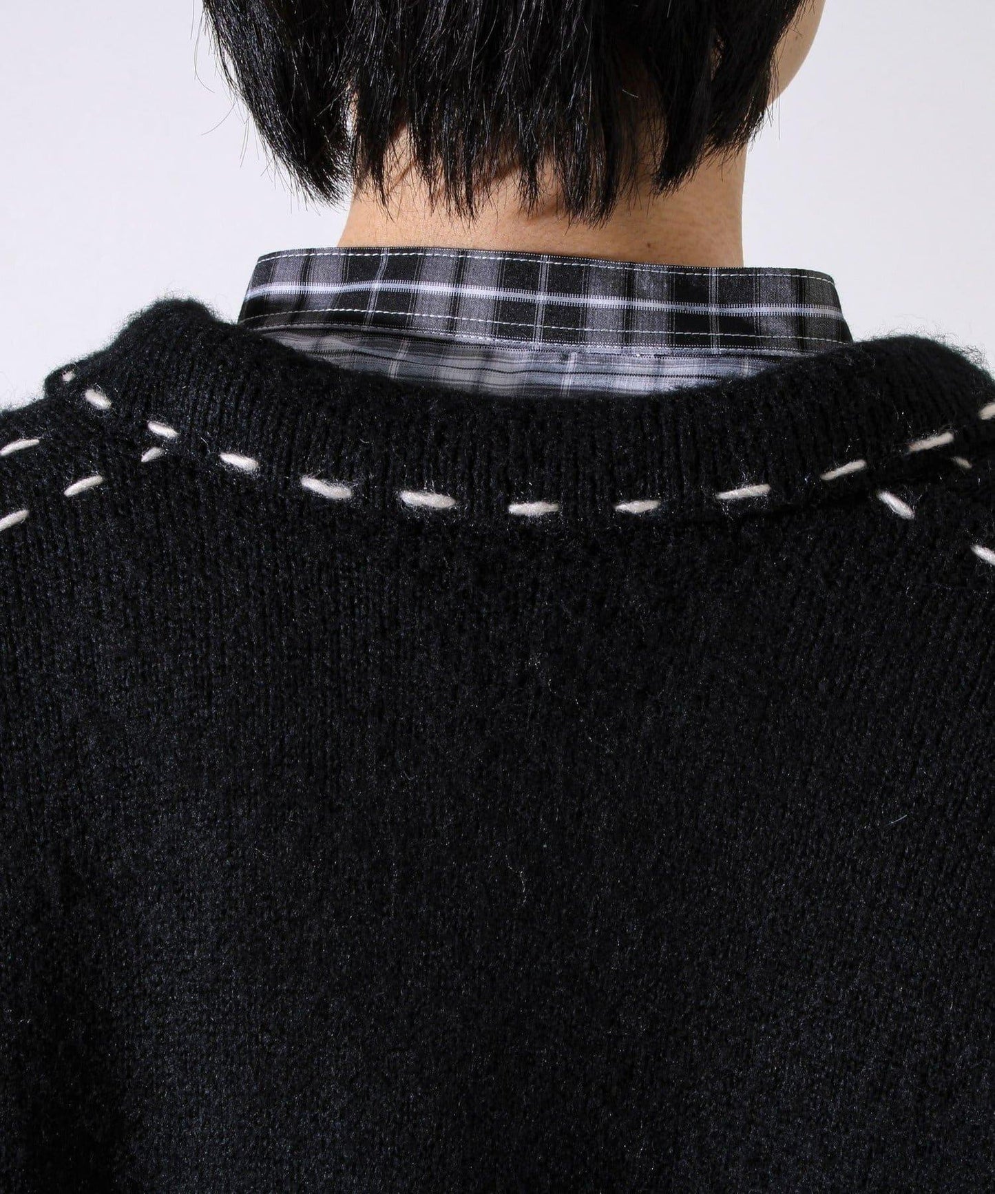 【男女同款】手工縫線針織夾克