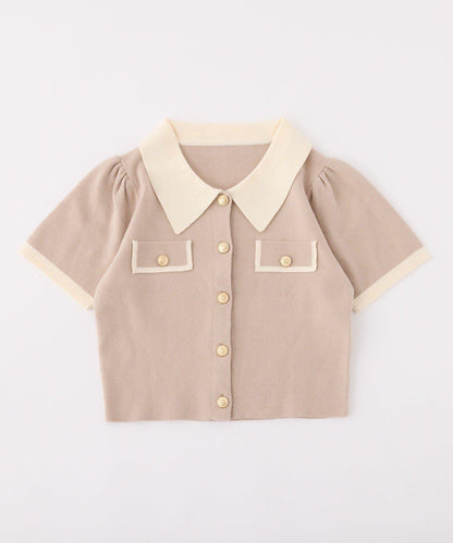 【one after another】拼色針織衫