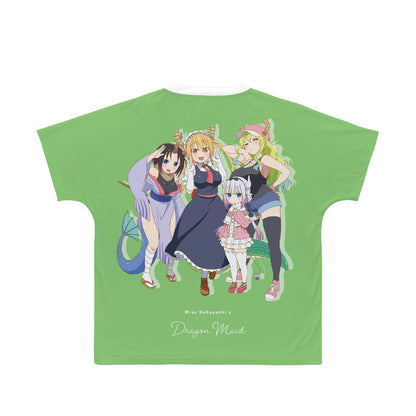 《小林家的龍女僕》_(尺寸/XXXL)_托爾&康娜&艾爾瑪&露科亞 全幅印花男女通用T恤