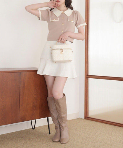 【one after another】拼色針織衫