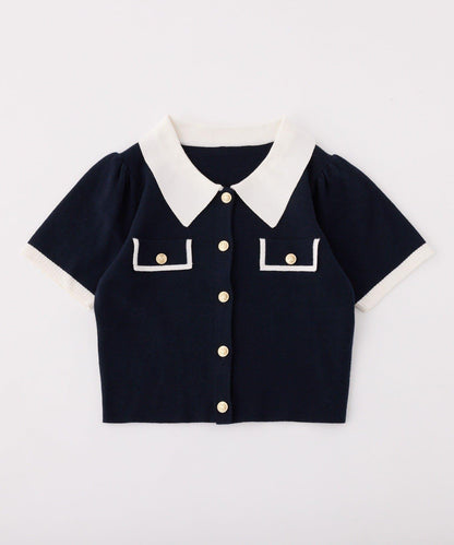 【one after another】拼色針織衫