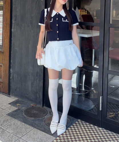 【one after another】拼色針織衫