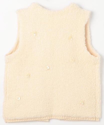 花卉寶石裝飾針織背心