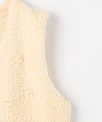 花卉寶石裝飾針織背心