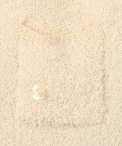 花卉寶石裝飾針織背心