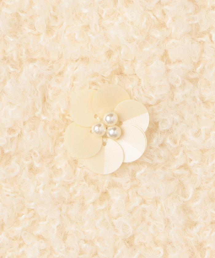 花卉寶石裝飾針織背心