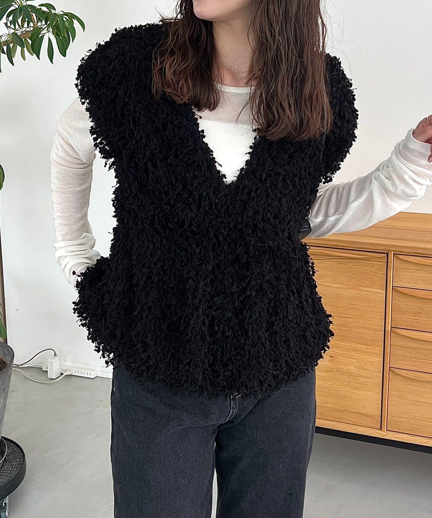 【CAPRICIEUX LE'MAGE】圈圈紗流蘇上衣