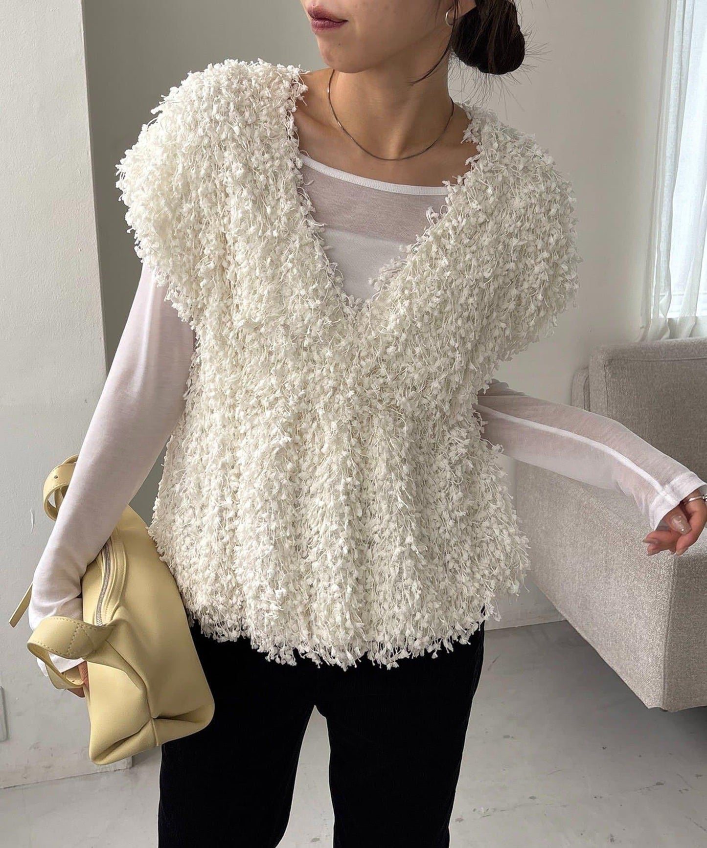 【CAPRICIEUX LE'MAGE】圈圈紗流蘇上衣