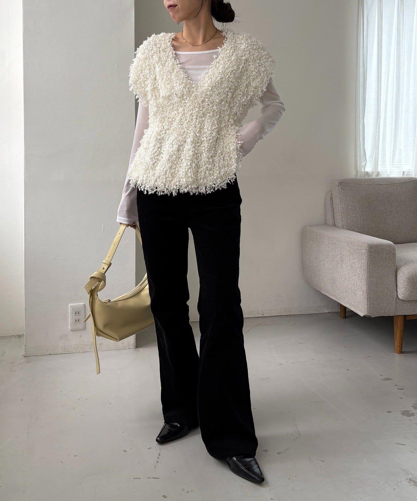 【CAPRICIEUX LE'MAGE】圈圈紗流蘇上衣