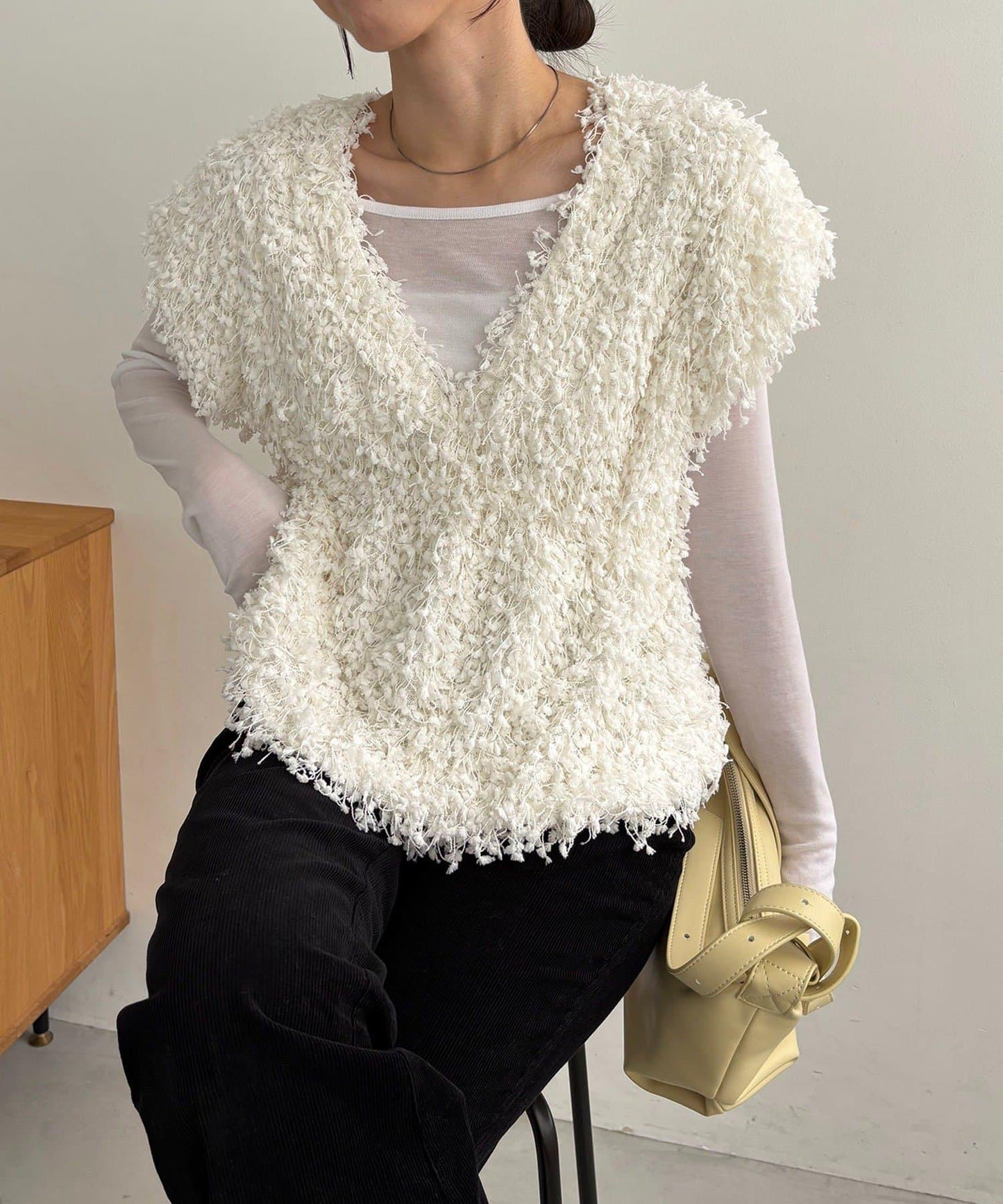 【CAPRICIEUX LE'MAGE】圈圈紗流蘇上衣