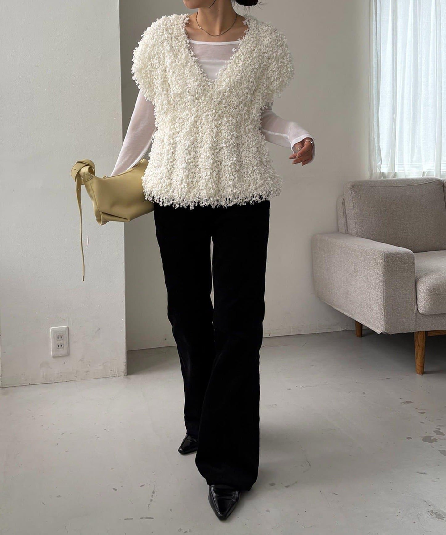 【CAPRICIEUX LE'MAGE】圈圈紗流蘇上衣