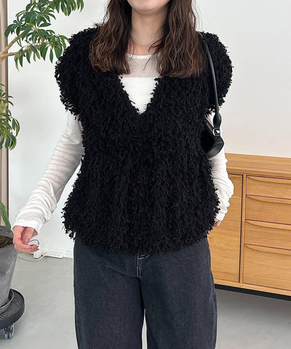 【CAPRICIEUX LE'MAGE】圈圈紗流蘇上衣