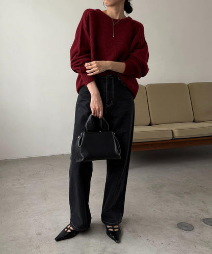 【前後兩穿】柔軟蓬鬆兩穿V領針織衫