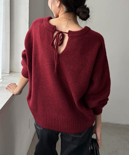 【前後兩穿】柔軟蓬鬆兩穿V領針織衫