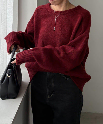 【前後兩穿】柔軟蓬鬆兩穿V領針織衫