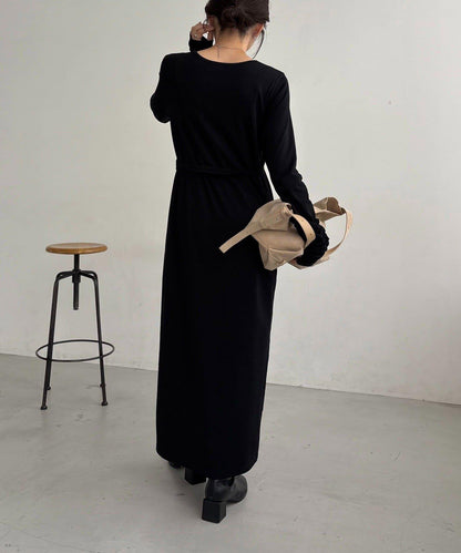 【CAPRICIEUX LE'MAGE】拼接不對稱連衣裙