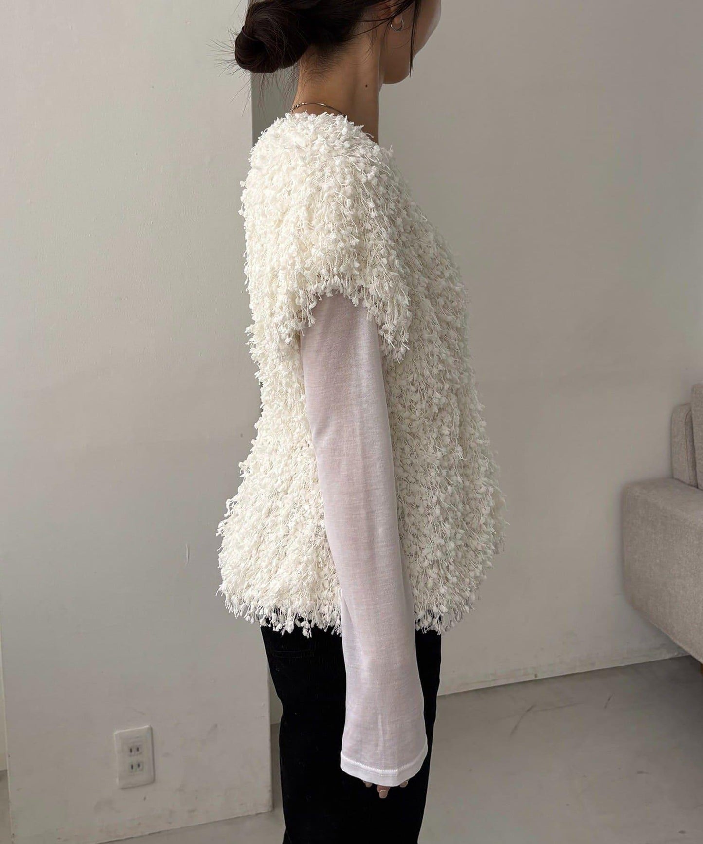 【CAPRICIEUX LE'MAGE】圈圈紗流蘇上衣