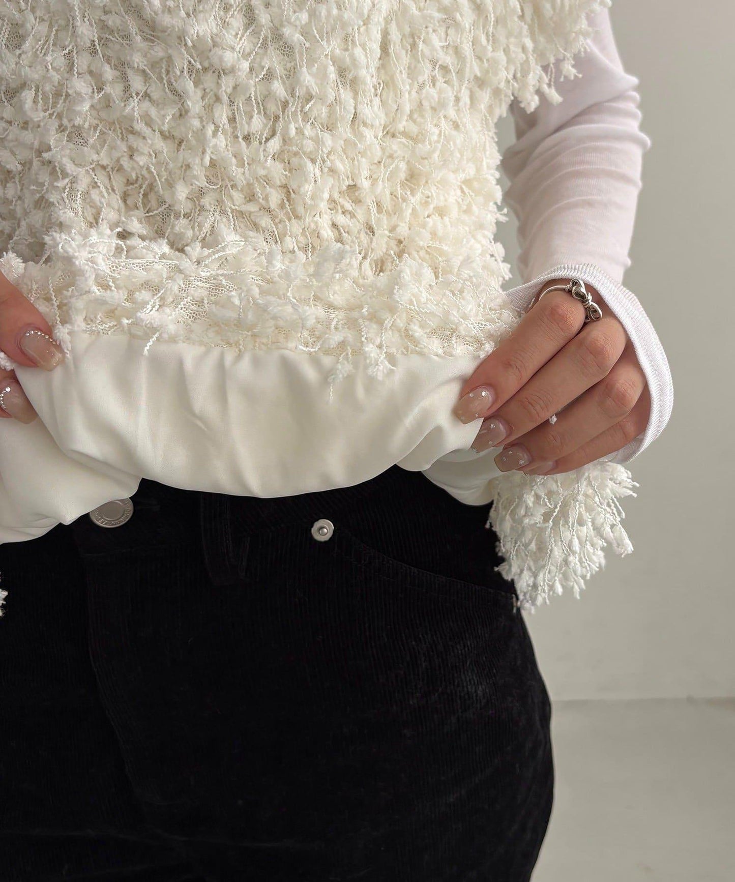 【CAPRICIEUX LE'MAGE】圈圈紗流蘇上衣