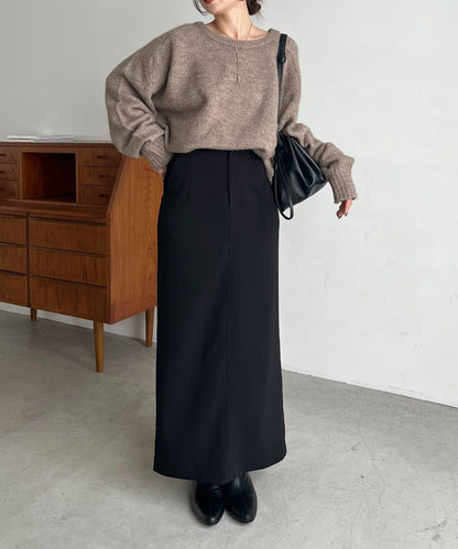 【前後兩穿】柔軟蓬鬆兩穿V領針織衫