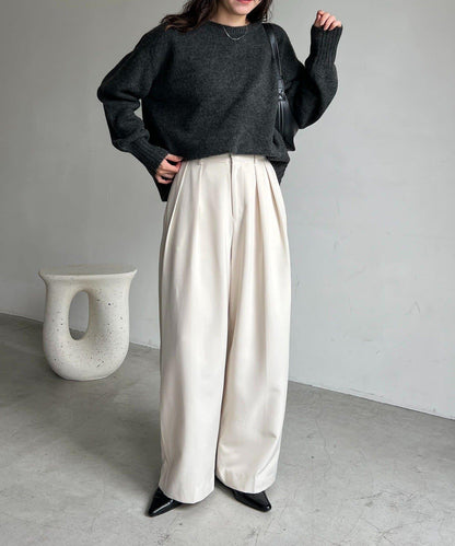 【前後兩穿】柔軟蓬鬆兩穿V領針織衫