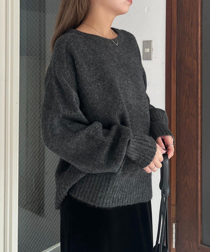 【前後兩穿】柔軟蓬鬆兩穿V領針織衫