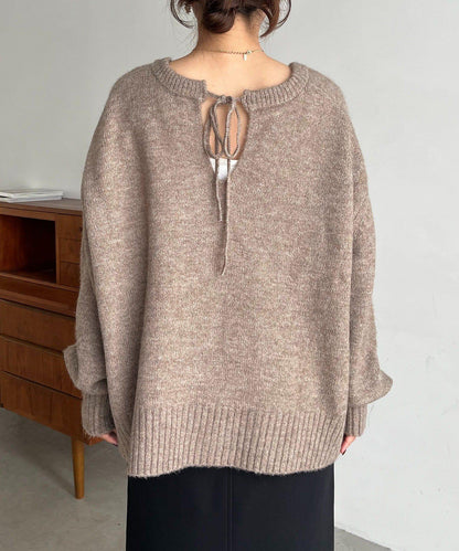 【前後兩穿】柔軟蓬鬆兩穿V領針織衫