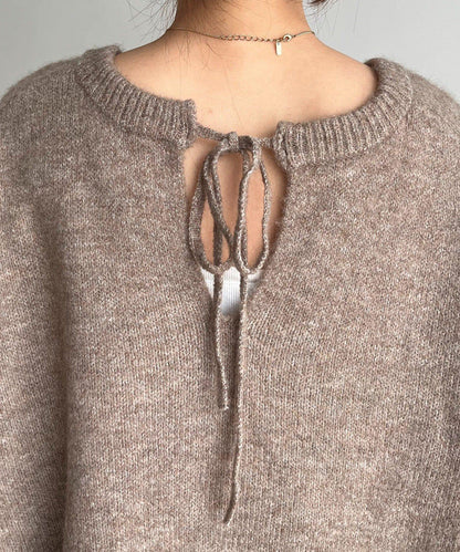 【前後兩穿】柔軟蓬鬆兩穿V領針織衫