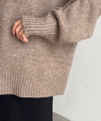 【前後兩穿】柔軟蓬鬆兩穿V領針織衫