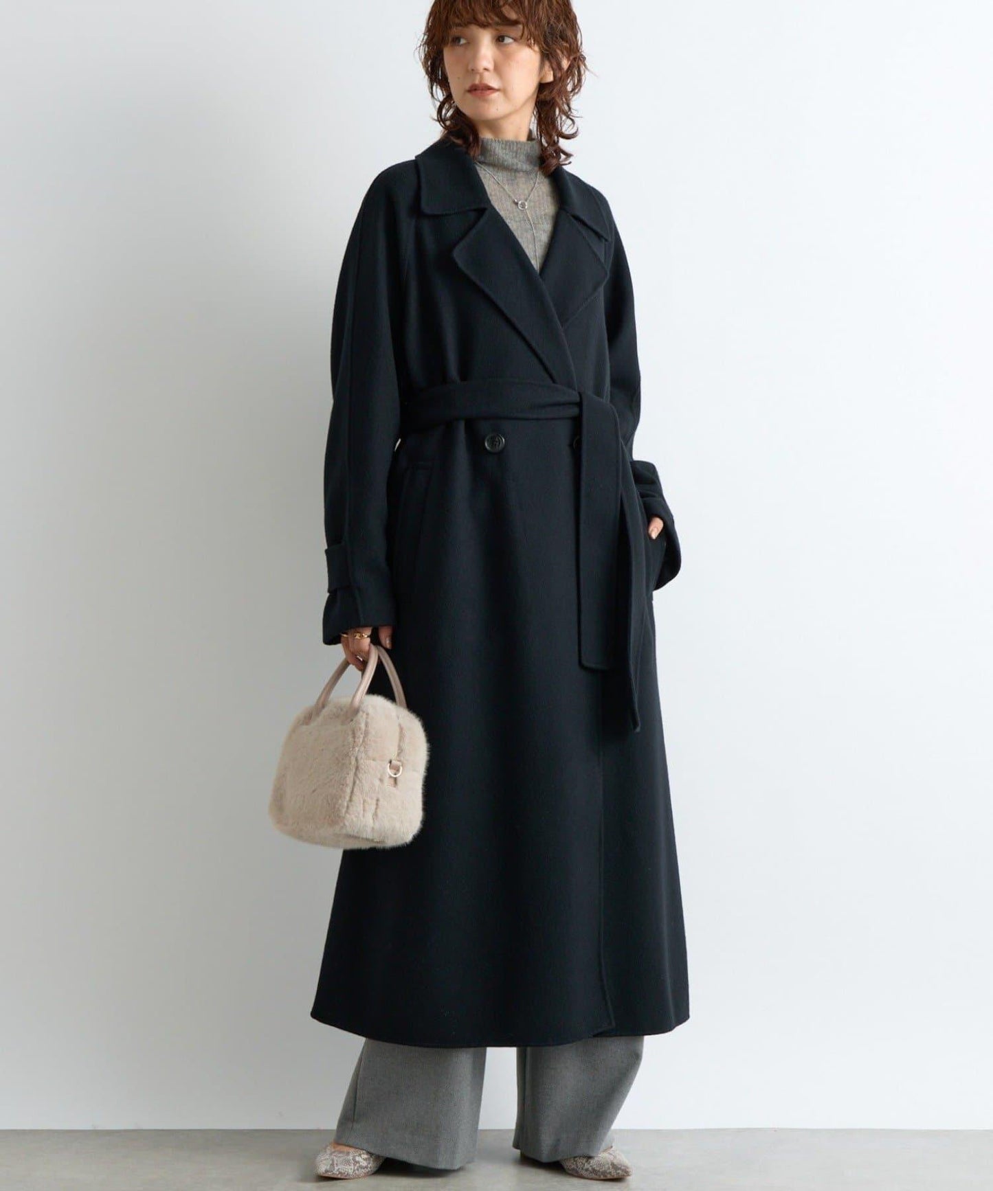 【輕盈穿著感】雙面長款風衣