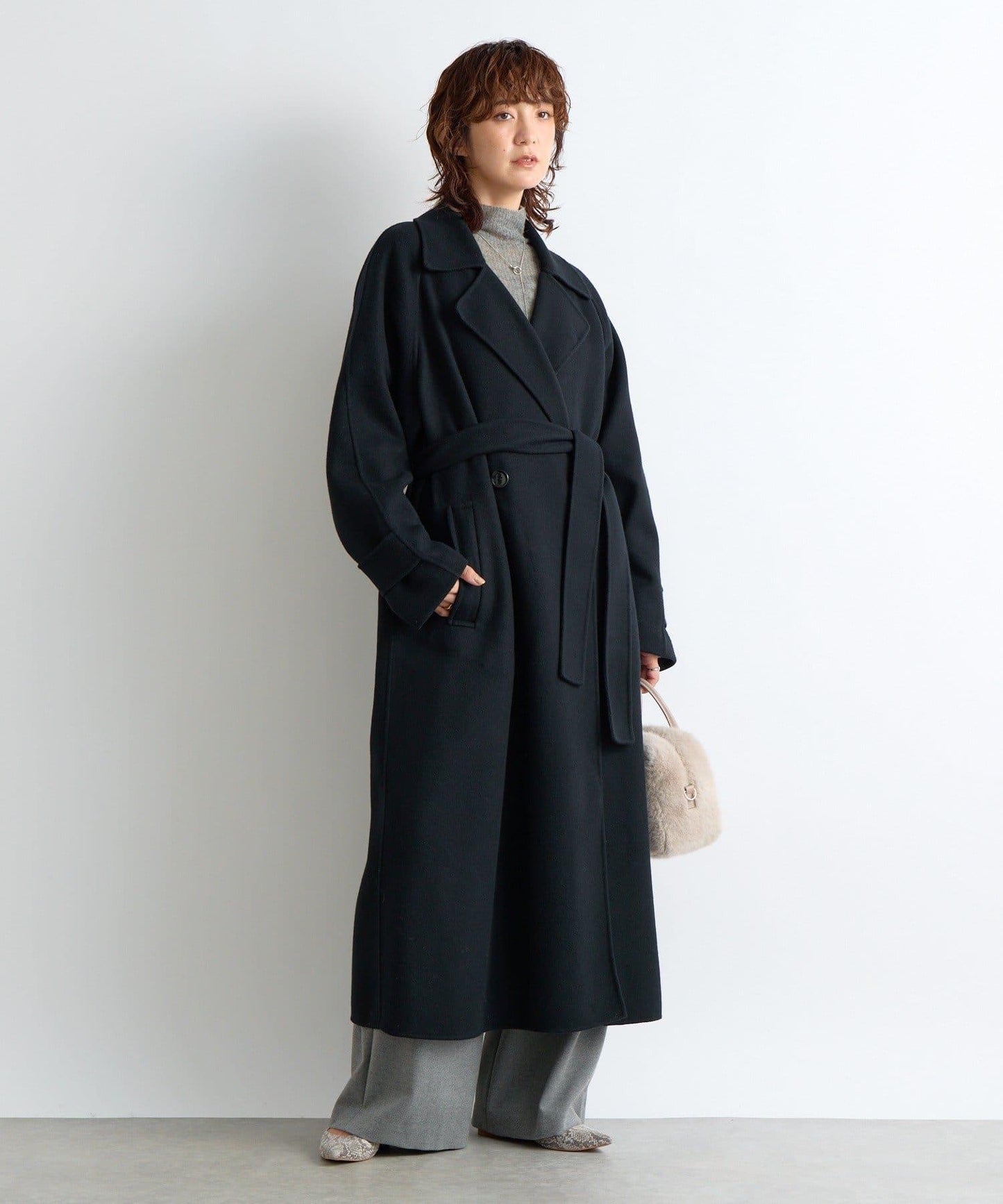 【輕盈穿著感】雙面長款風衣