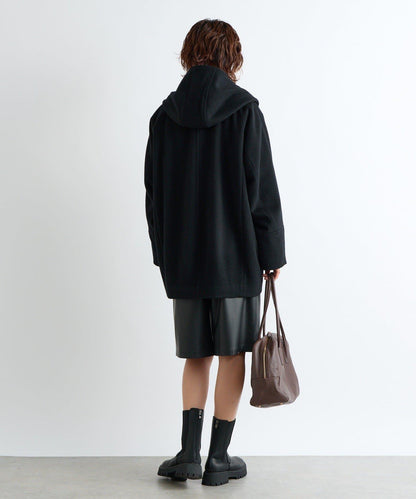 【臉部周圍華麗】海狸絨連帽大衣