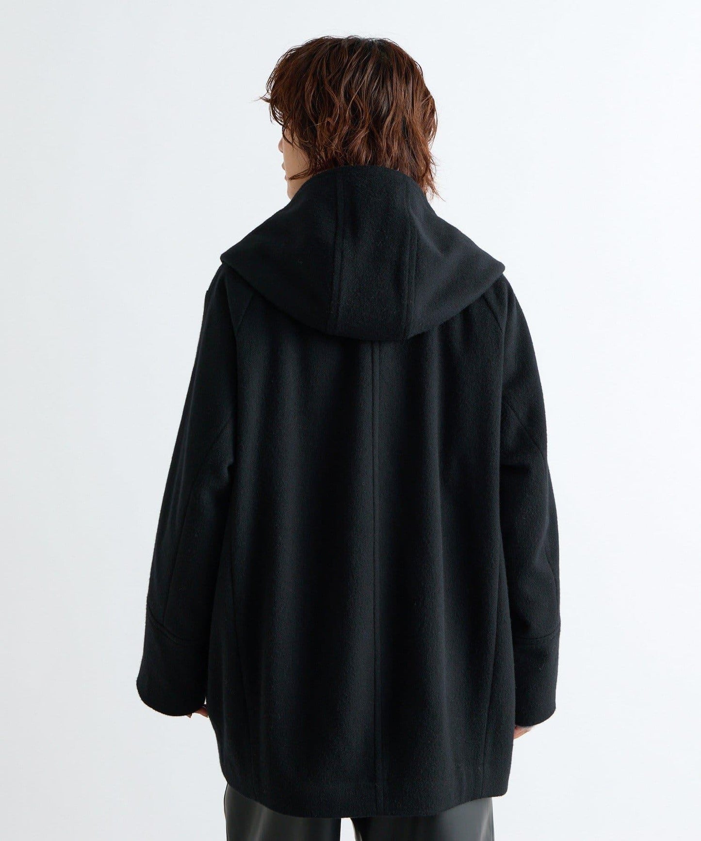 【臉部周圍華麗】海狸絨連帽大衣