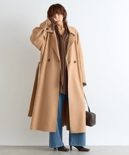 【輕盈穿著感】雙面長款風衣