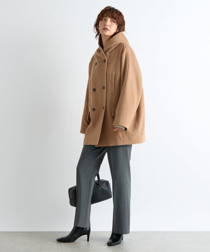 【臉部周圍華麗】海狸絨連帽大衣