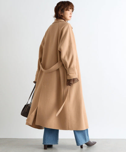 【輕盈穿著感】雙面長款風衣