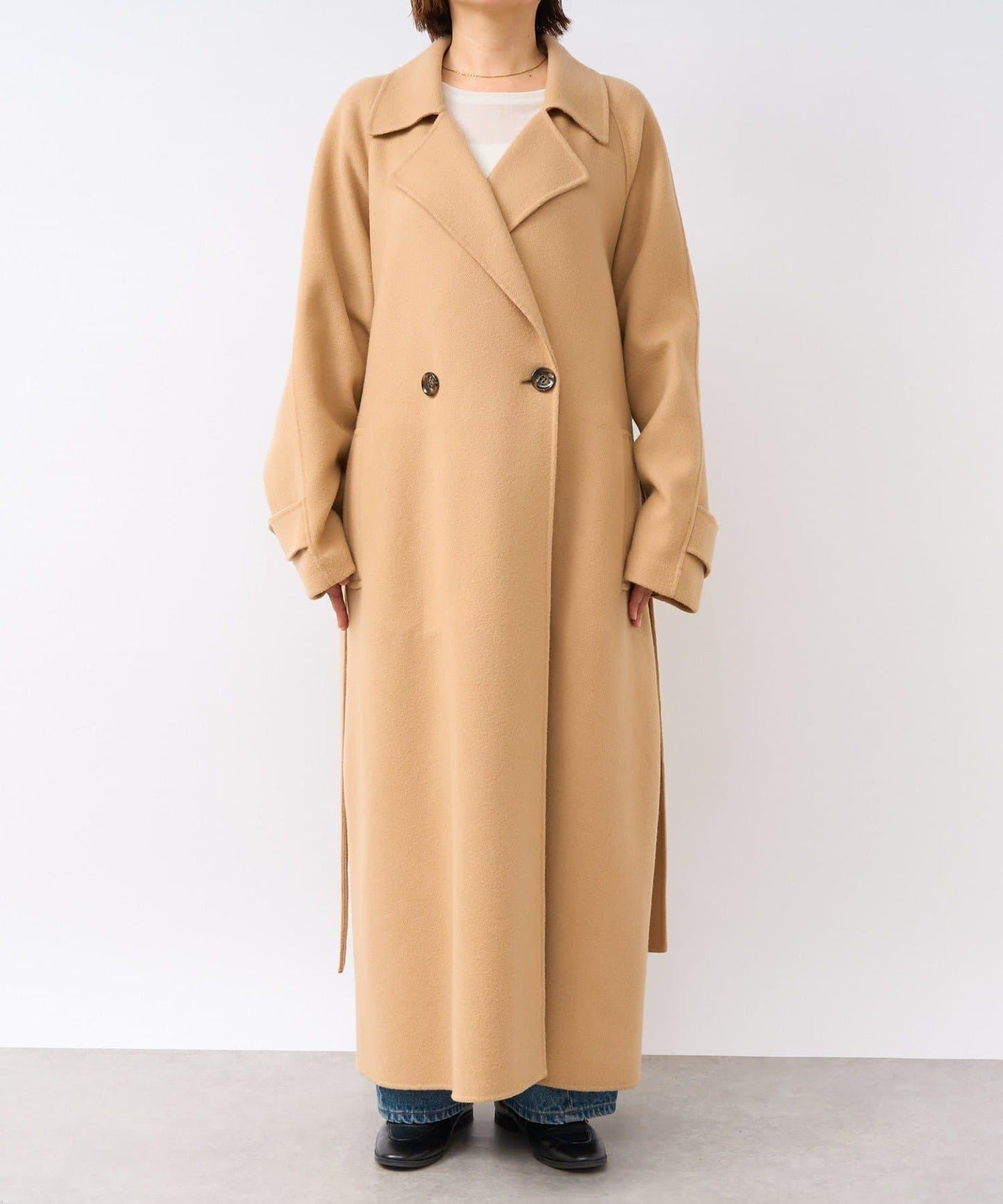 【輕盈穿著感】雙面長款風衣