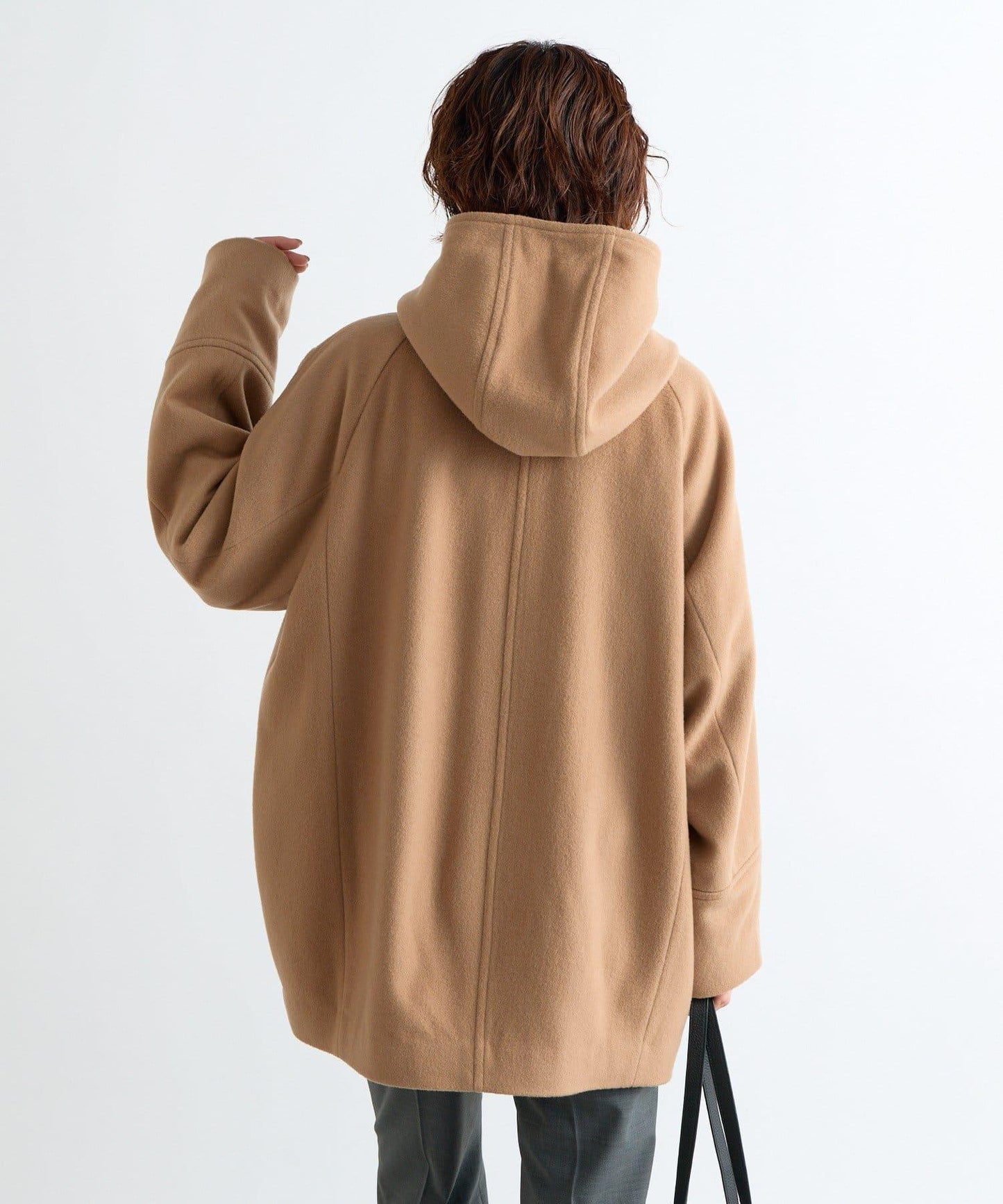 【臉部周圍華麗】海狸絨連帽大衣