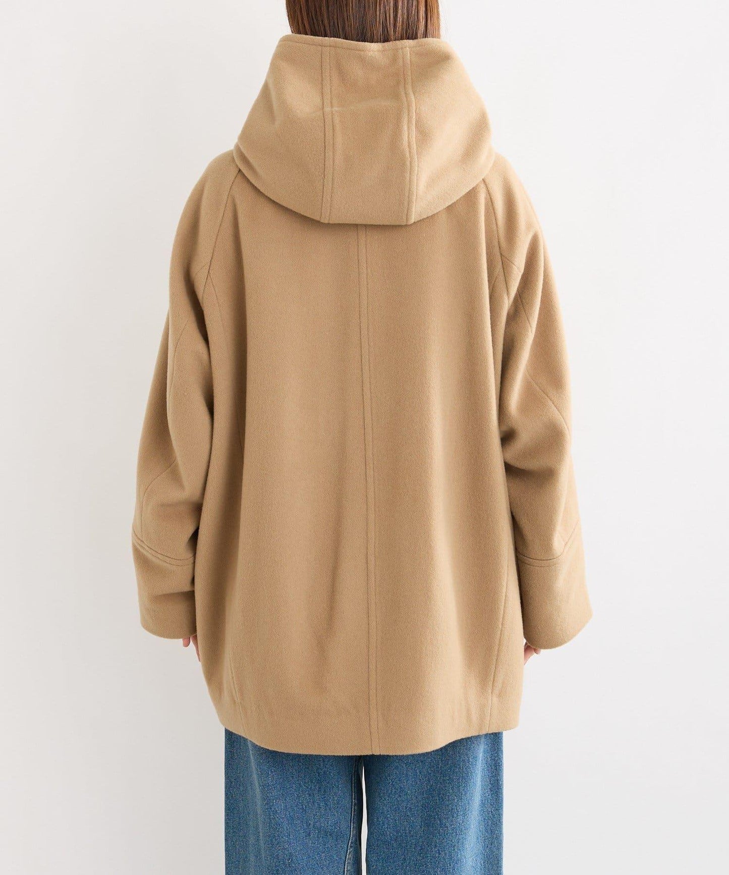 【臉部周圍華麗】海狸絨連帽大衣