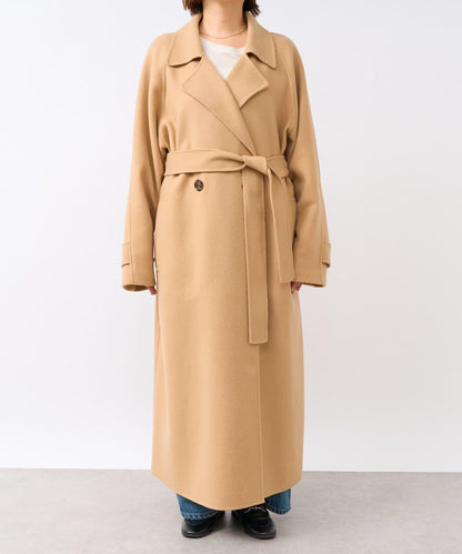 【輕盈穿著感】雙面長款風衣