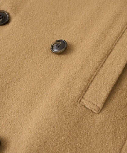 【臉部周圍華麗】海狸絨連帽大衣