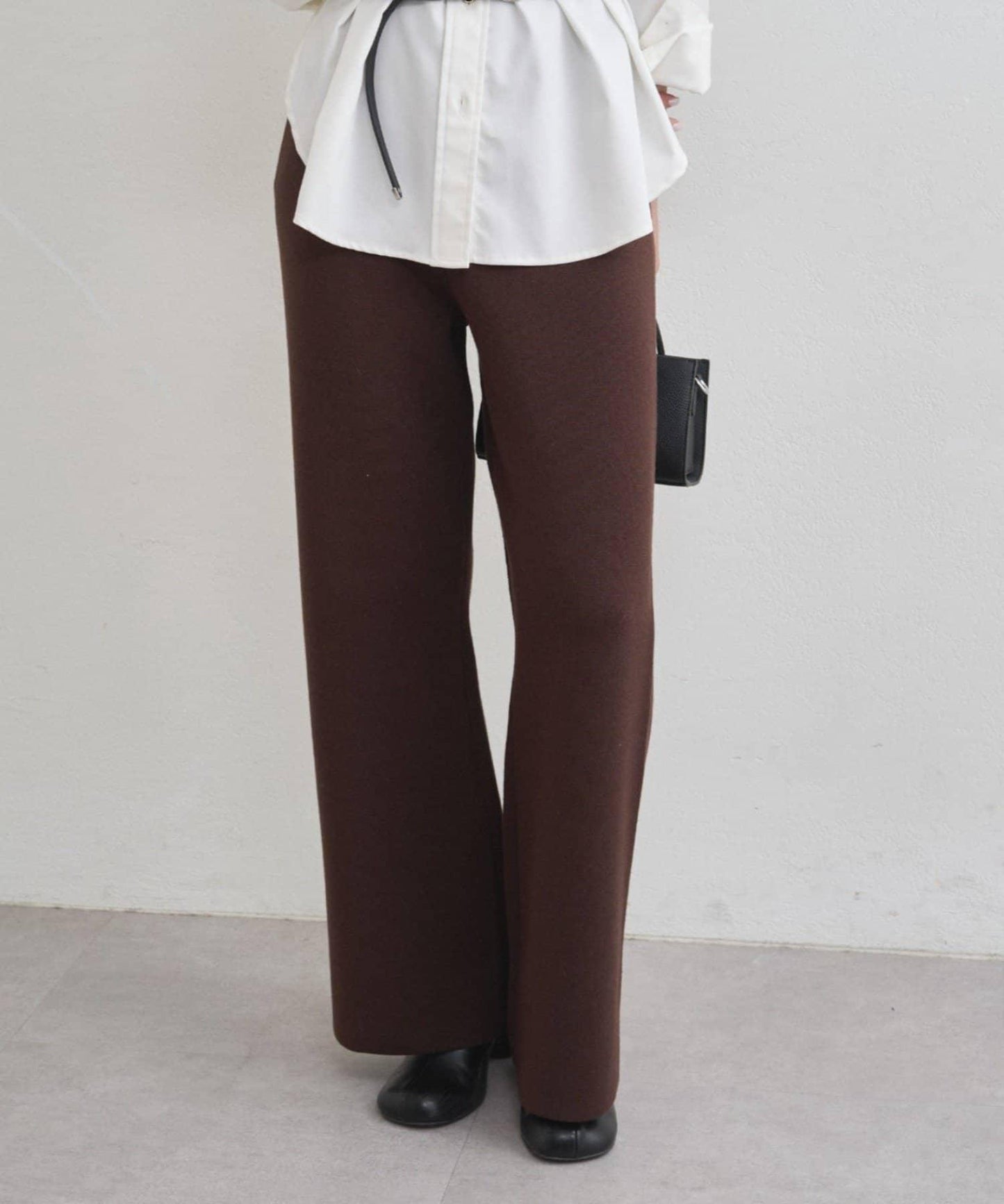 衛衣風針織長褲