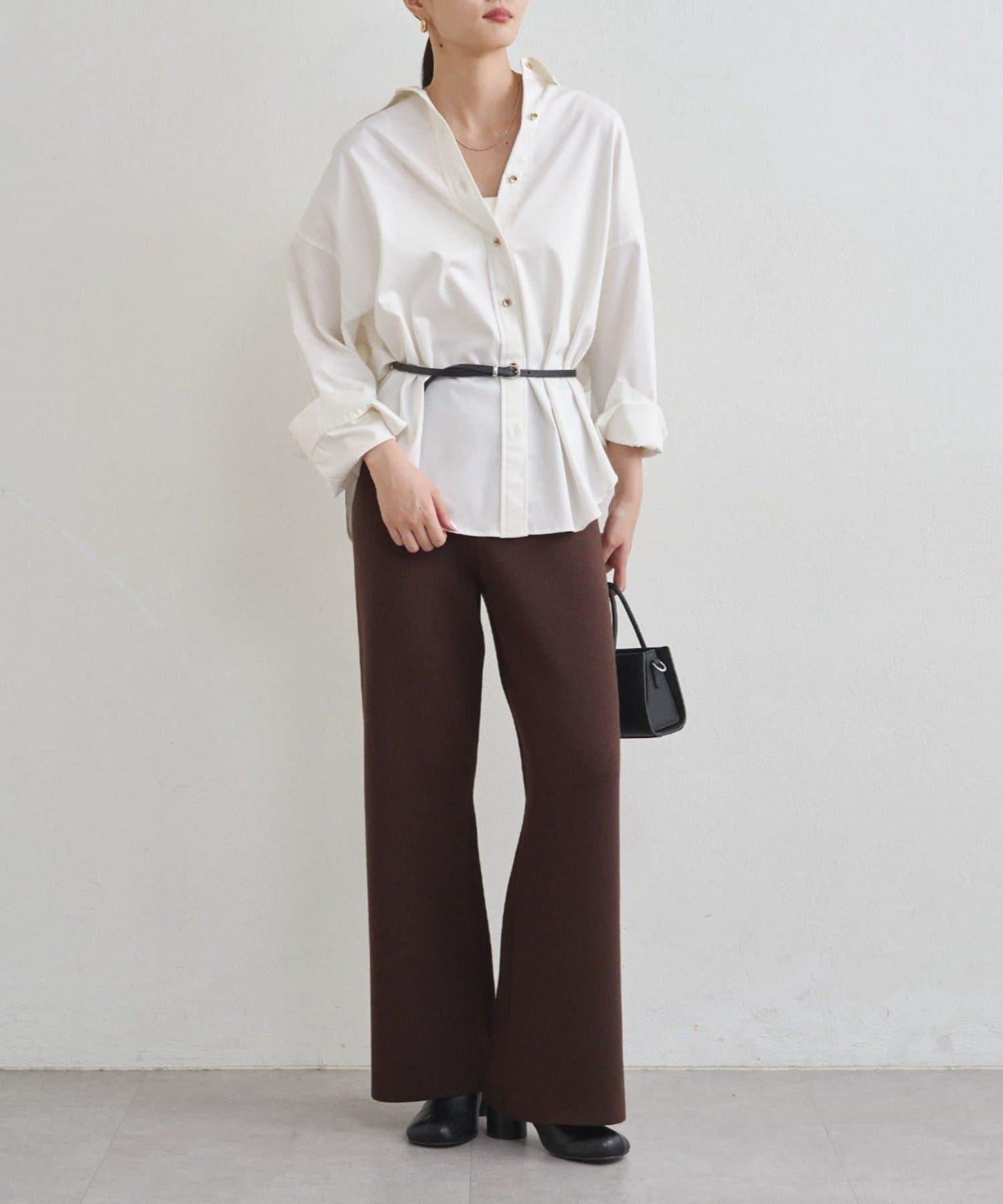 衛衣風針織長褲