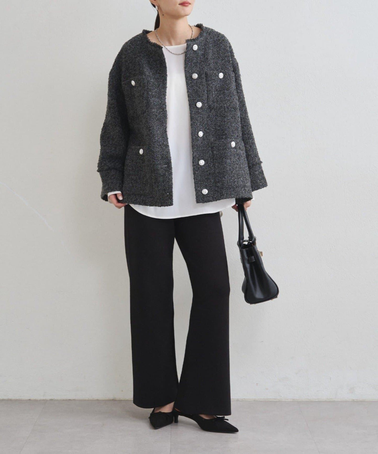 衛衣風針織長褲