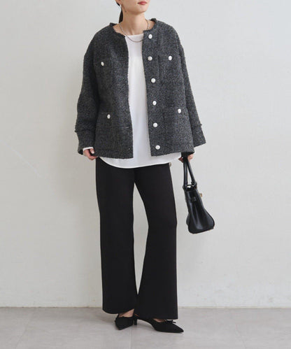 衛衣風針織長褲