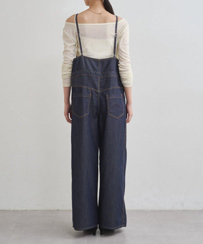牛仔吊帶連體褲