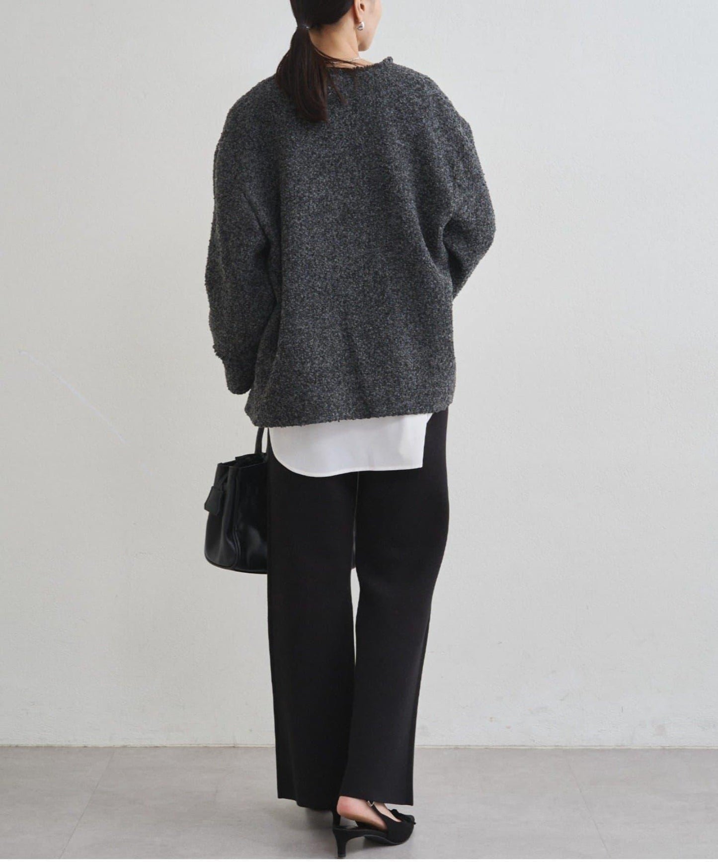 衛衣風針織長褲