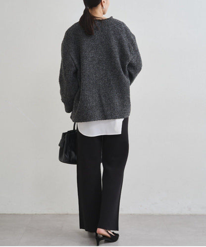 衛衣風針織長褲