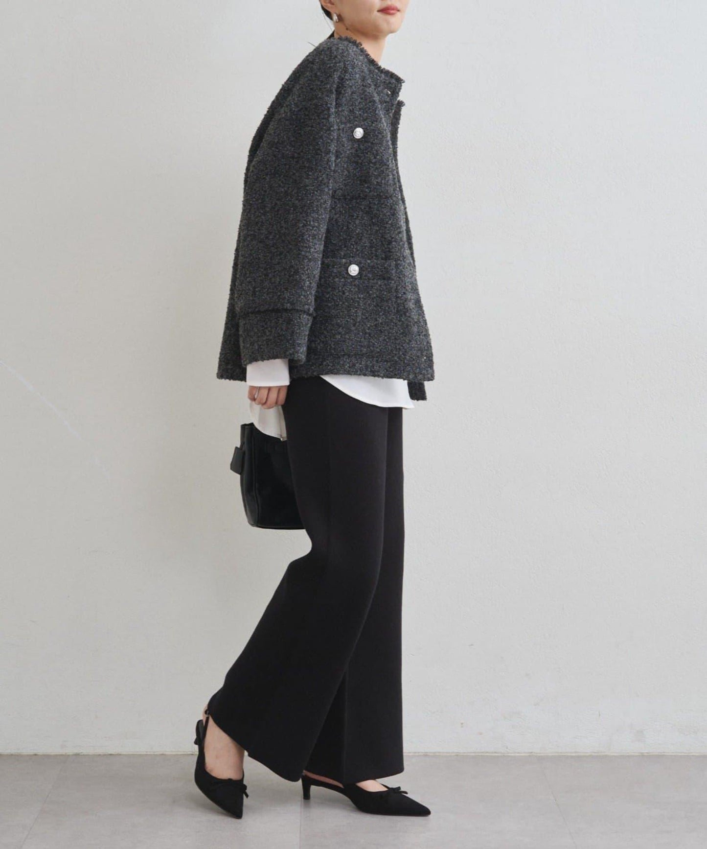 衛衣風針織長褲