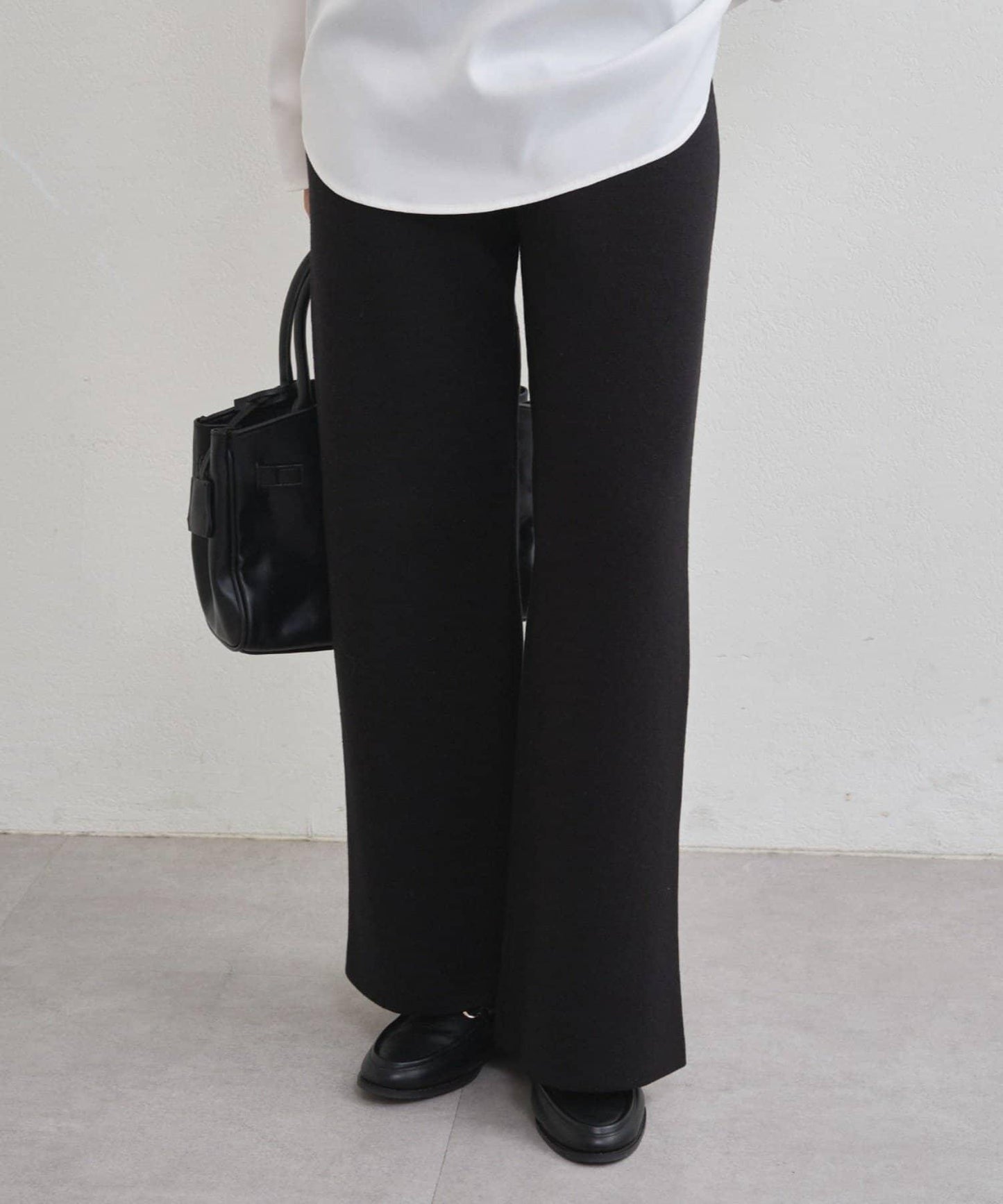 衛衣風針織長褲